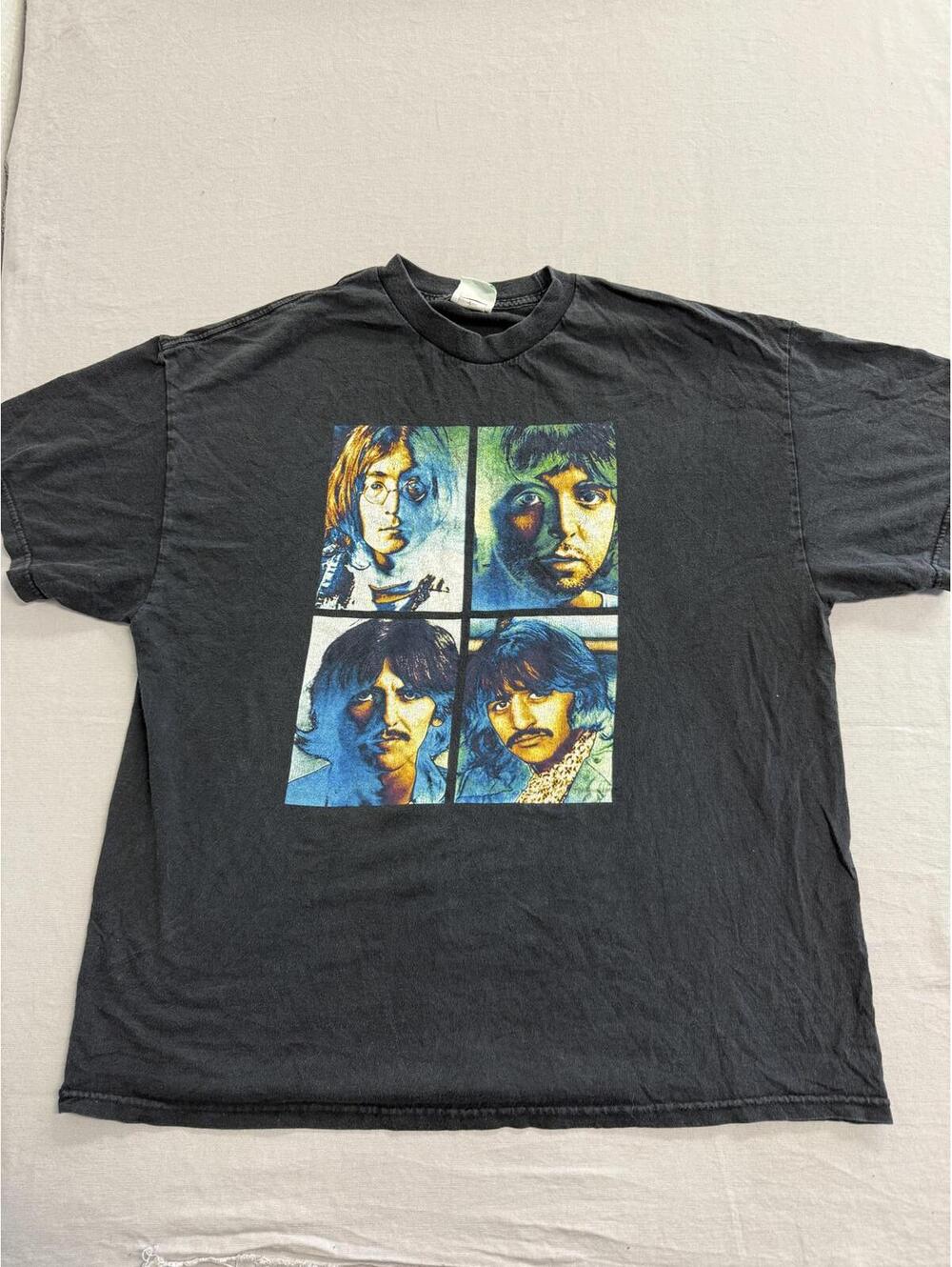 Vintage The Beatles T-shirts Four Boxes Color Negatives XL